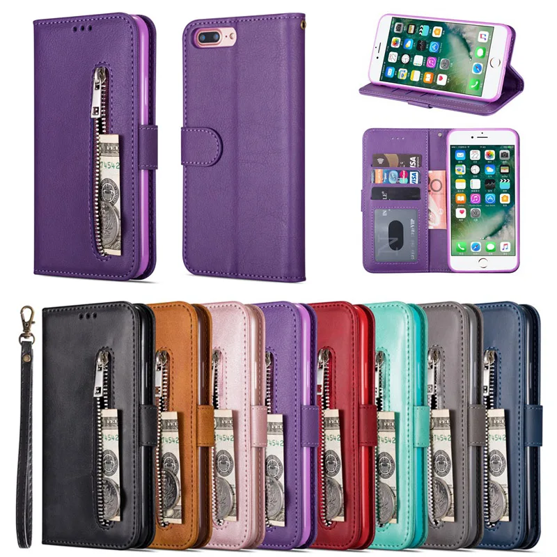 

Luxury Wallet Case For Coque iPhone 8 Case Wallet Cover Funda iPhone 7 Case Leather Cover For iPhone 7 8 Plus Phone Cases 8Plus