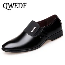 QWEDF/демисезонные мужские свадебные туфли роскошная мужская одежда для бизнеса модельные туфли мужские лоферы с острым носком Большие размеры 38-44 CZ-81