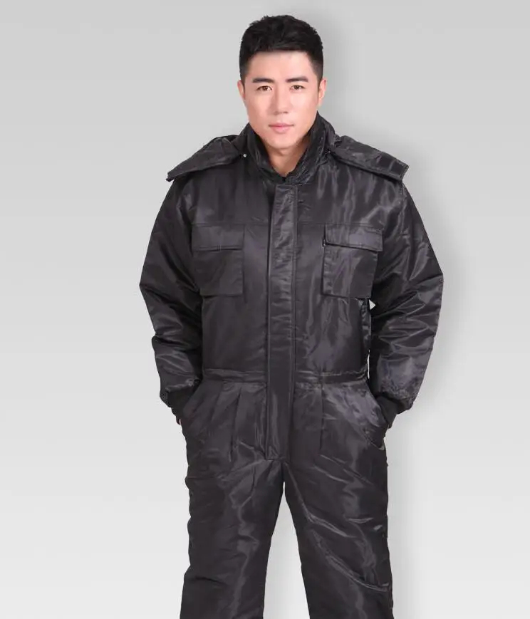 Men Working Clothing Winter Windproof Waterproof Overalls Outdoor Warm Working Uniform Labor Staff Long Sleeved Jumpsuit