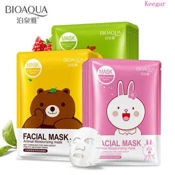 

Bioaqua Cartoon Animal Moisturizing plant extract Face Fresh Anti-Acne Plant Extract Oil Control Hydrating Facial Mask skin care