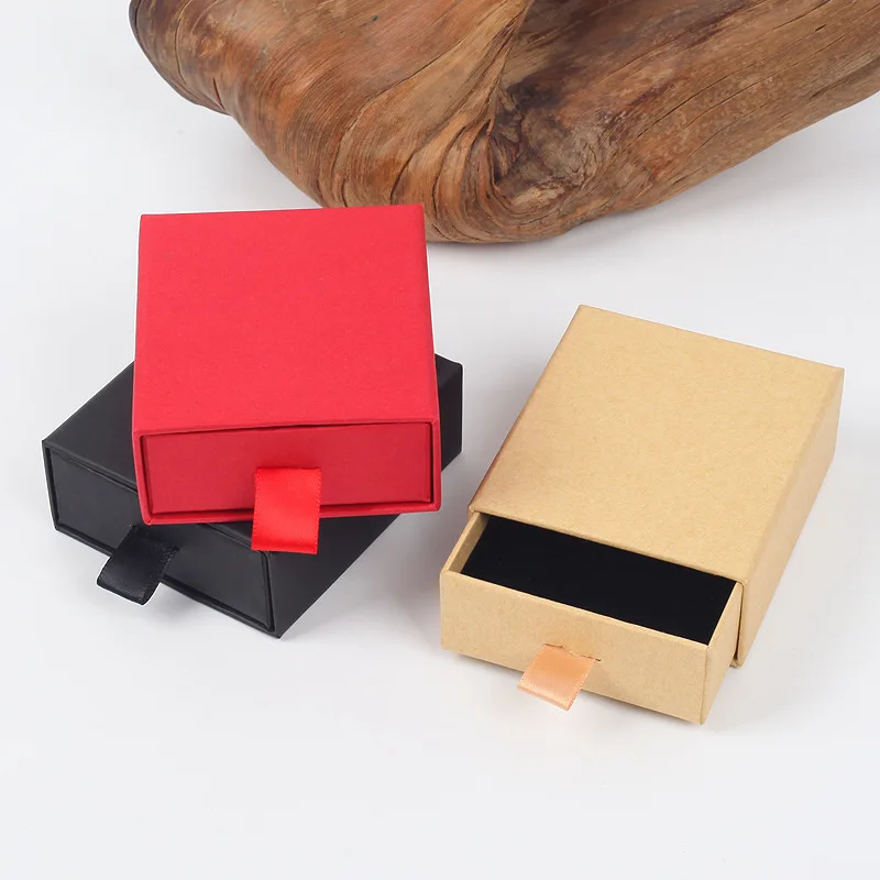 20 шт./лот,, ретро Подарочная коробка из крафт-бумаги 7*8*3 см, коробка для серег, браслетов, Винтажный дизайн, коробка для ювелирных изделий оптом