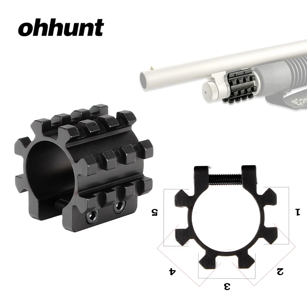 Ohhunt Тактический 1 дюймовый тройной рельсовый кронштейн крепление 21 мм Пикатинни