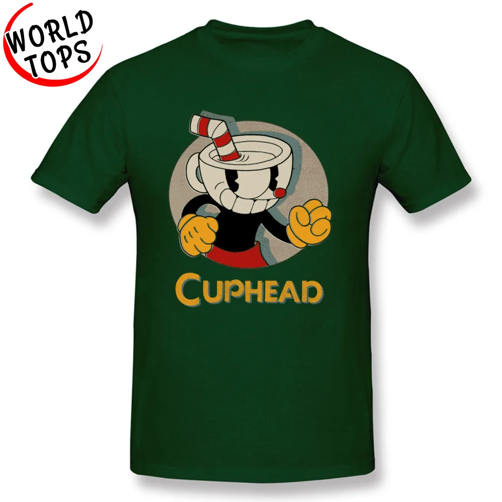 Summer Cuphead Fists Young T-shirts Coupons Summer/Autumn Short Sleeve Round Neck 100% Cotton Fabric Tops Tees Tops Shirts Cuphead Fists dark