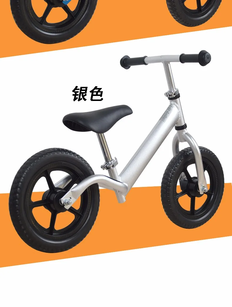 Perfect New 12 Inch Balance Bike Red Blue Silvery Kid Bicycle High Quality 4