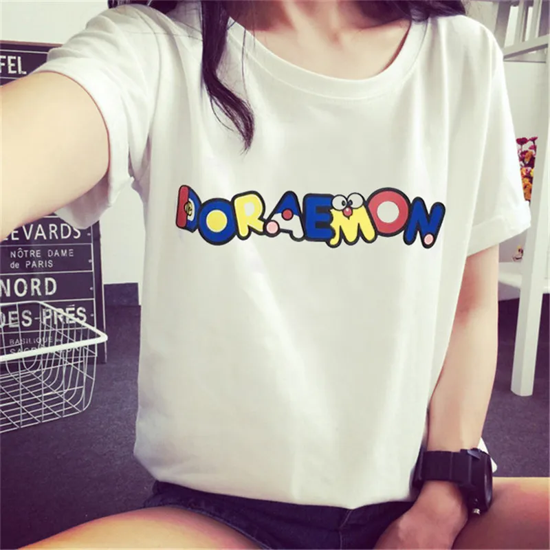 

New Summer Plus Size Women Fashion Casual Print T-Shirt Pop Letter White T-Shirt Loose Street Student Harajuku Short Sleeve