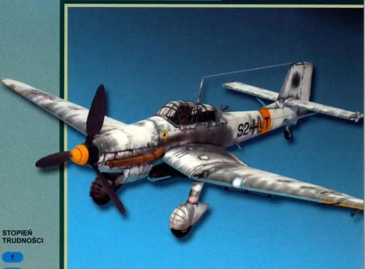 

GPM Version Fighter Ju-87 D-3 Fighter 3D Paper Model DIY