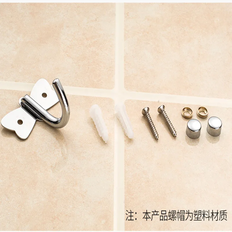Robe Hooks Stainless Steel Chrome Clothes Coat Hooks Door Hooks Kitchen Wall Hooks Single Hooks Hardware Bathroom Accessories