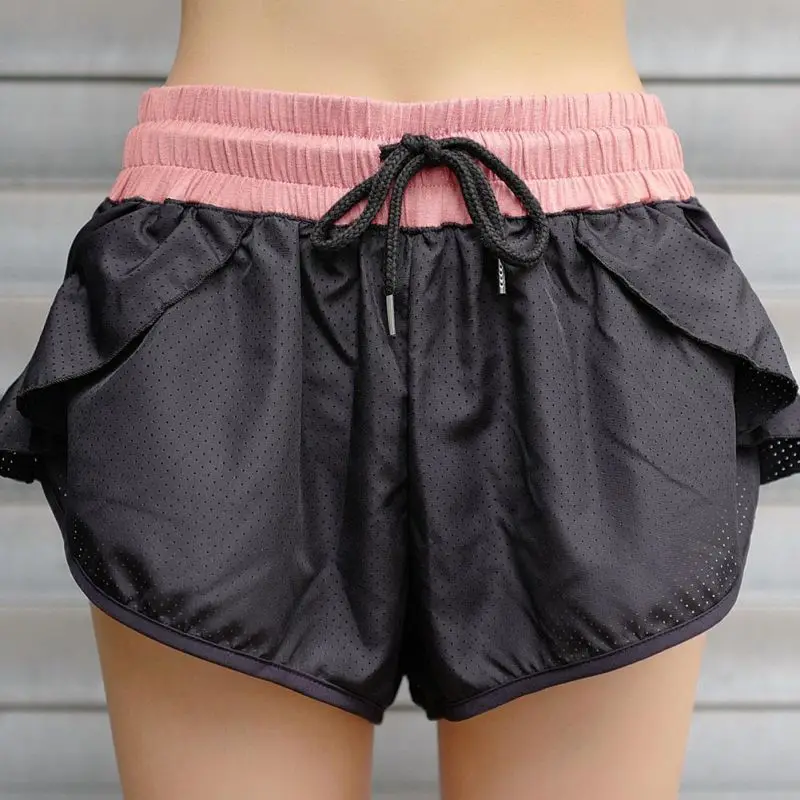 Шикарный упругие талии шорты с оборками и бантом Drawstring дышащие шорты для Для женщин Солнечный 2018 лето подходит тонкий Рубашки домашние