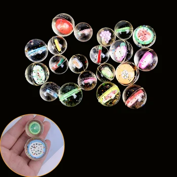 

25/30mm 2/10Pcs Random Color Balls Toys Fruits Favorite Bounce Clear Rubber Kid Children Toys Birthday Party