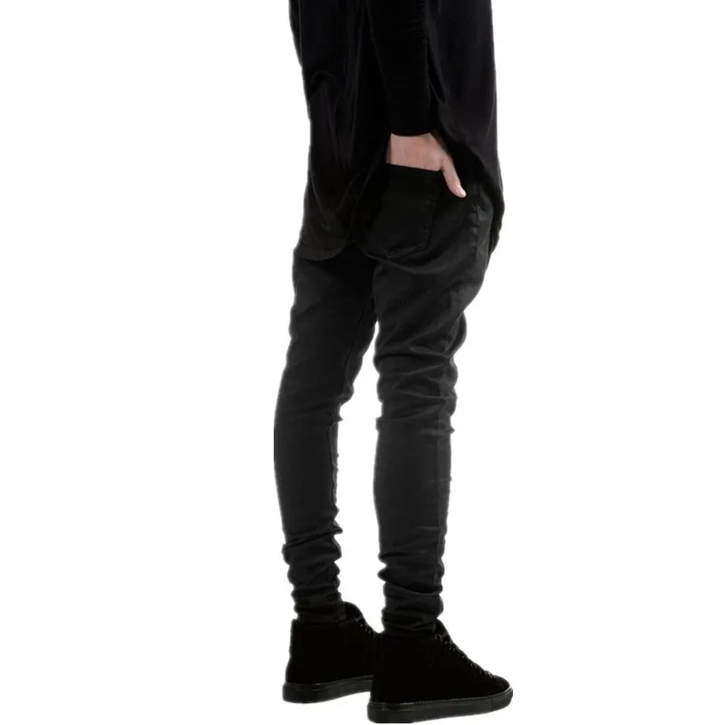 Новые модные мужские черные обтягивающие джинсы брюки Hi-Street Hip Hop swag мужские джоггеры из денима брюки известные брендовые дизайнерские