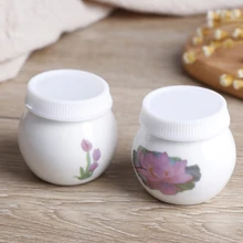 Tasse à ongles en céramique transparente, verre imprimé fleur, poudre de verre liquide, verre de cristal, pour Nail Art en acrylique, 1 pièce