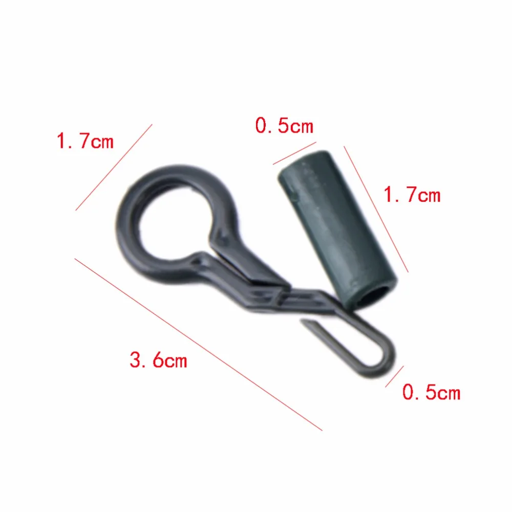 10set pêche durable des clips plomb Pêche à la carpe Tackle Outils avec des tube