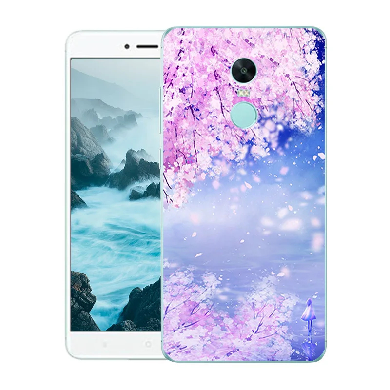 Мягкий силиконовый чехол для Xiaomi Redmi Note 4X 5 дюйма задняя крышка защитный Модный с