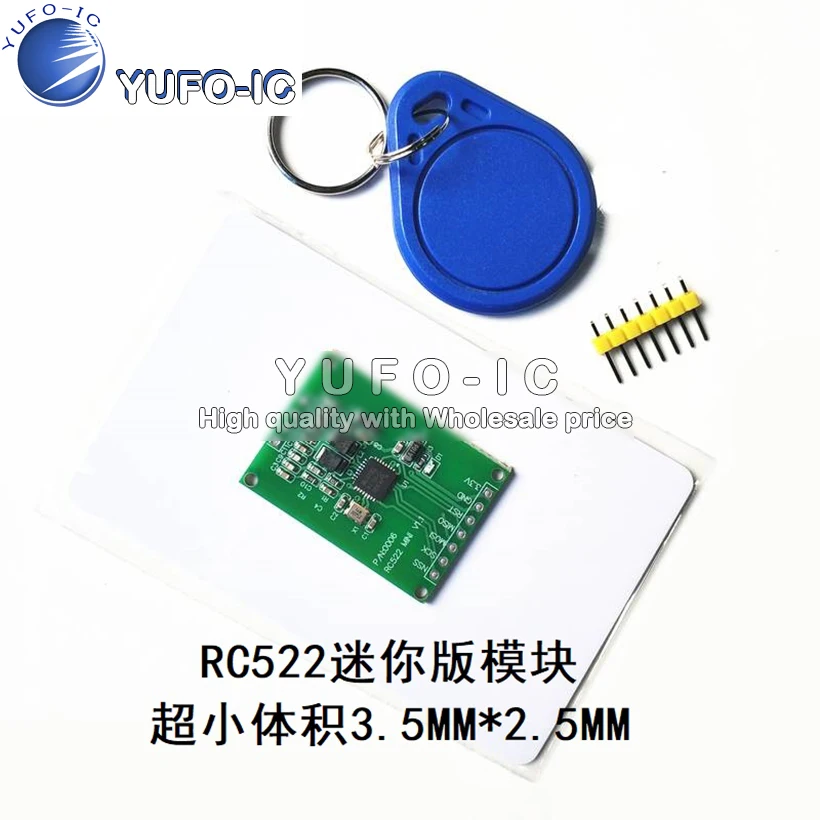 

MFRC522 RC522 RFID radio frequency induction IC card read and write module of small size mini 13.56 MHZ