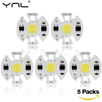 

5Pcs 220V 3W 5W 7W 9W Lampada LED COB Chip Smart IC For DIY LED Light Bulb Downlight Spotlight No Need Lighting Transformer