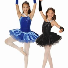 Гимнастический купальник Профессиональный балетная пачка Новая Профессиональная танцевальная одежда для балета пачка бархатный и театральный костюм