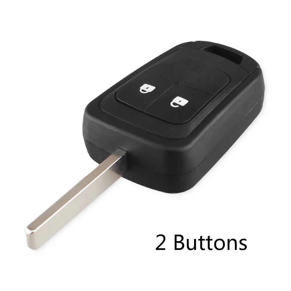 KEYYOU 2/3 кнопки дистанционного ключа автомобиля оболочки Брелок чехол для Chevrolet AVEO для Opel Camaro/Cruze/Equinox/Impala/Malibu/Sonic - Количество кнопок: 2 Кнопки