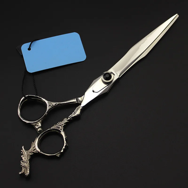

Профессиональные 7 ''JP440c ножницы для стрижки собак с серебряным драконом для ухода за питомцами ножницы для стрижки собак Парикмахерские ножницы для стрижки