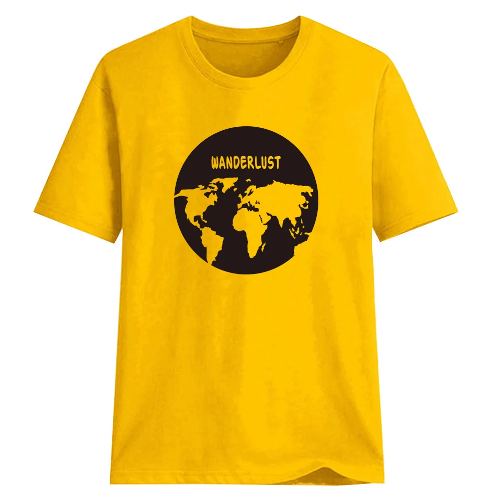 

2019 Casual Animal Cotton Wanderlust Tshirt Beautiful Ad Sweet So Cute Comfortable for Hot Summer Couple Clothes Traveller Love