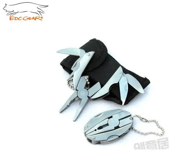 

EDCGear Portable Multifunction Stainless Steel Foldaway Knife Keychain Screwdriver,Folding Plier,Camping Survival tool