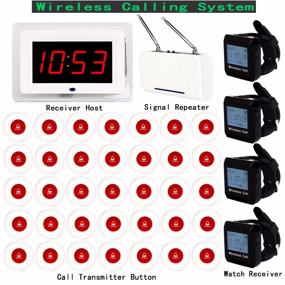 

Waiter Calling System Wireless Restaurant Ordering System 433MHz Catering Management Equipment For Cafe Hotel Fast Food Court