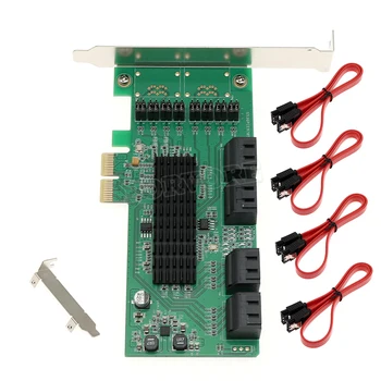 

SATA3 expansion card PCI-E to SATA3.0 expansion card 8 port SATA6G Marvell chip