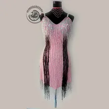 Костюм для латинских танцев, сексуальное платье для латинских танцев с кисточками для пожилых женщин, детский конкурс латиноамериканских танцев, платья S-4XL