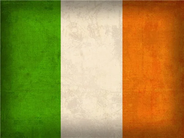 Design-T-123-Ireland Flag Vintage Distressed Finish Mixed Media,