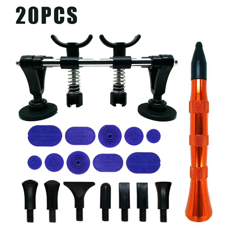 

20pcs/set New Dent Repair Pulling Bridge and Alloy Flattening Pen Professional Car Dent Repair Tools