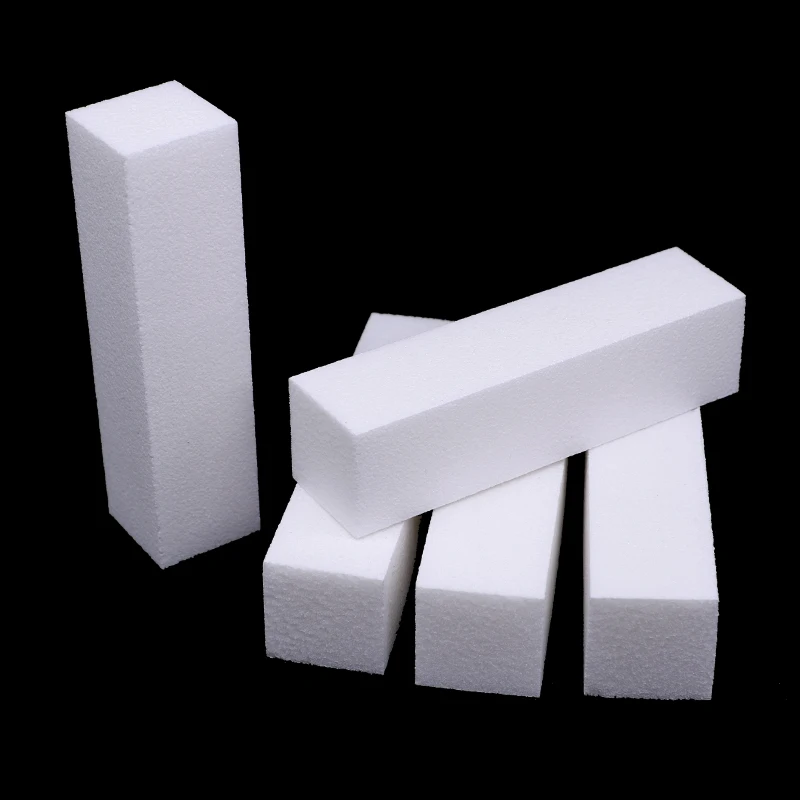 

10Pcs/lot Nail File Sponge Nail Art Buffing Block Files Pedicure Manicure White Buffer Block Nail Glitter Tools Women Salon