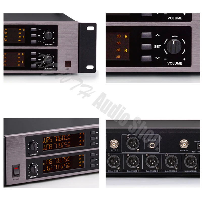 400 قناة 8 معقوفة مؤتمر Mic ميكروفون لاسلكي نظام ل اجتماع غرفة UHF قابل للتعديل تردد شاشة ديجيتال