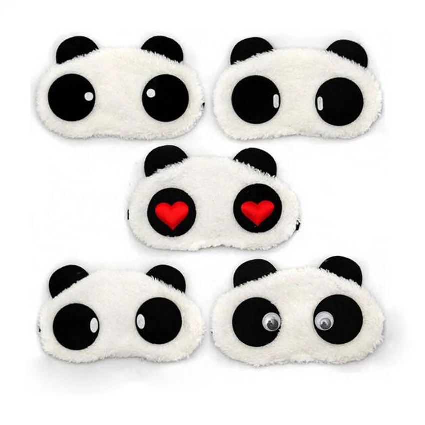 

Wholesale Cute Panda Sleeping Face Eye Mask Blindfold Eyeshade Traveling Sleep Eye Aid