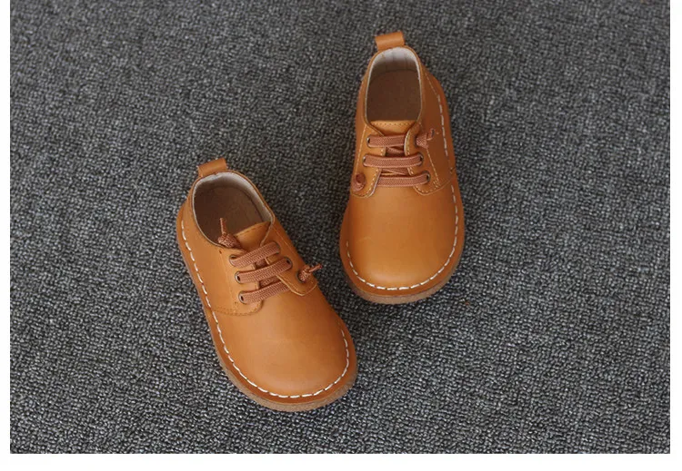 Фирменная новинка маленький ребенок обувь из натуральной кожи детей Британский стиль кожаные туфли для девочек белые туфли мальчиков