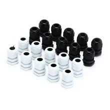 10 шт. кабели ввод для 5 мм-10 мм Водонепроницаемый белый и черный Пластик вводы Соединители M18x1.5