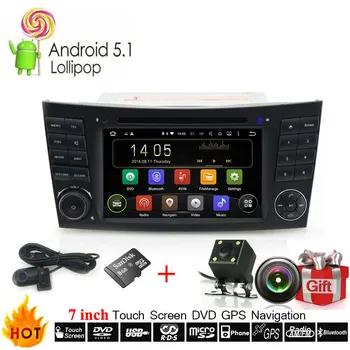 

Android 9.0 OS Car Multimedia DVD Player For Mercedes Benz E Class W211 E220 E240 E260 E280 E300 With DVR Camera GPS Navigation