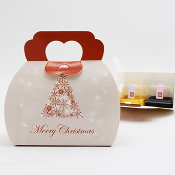 

Free shipping 100pcs Christmas Starlight Tree Gift Box Cookie Chocolate Food Paper Boxes Xmas Eve Christmas New Year Supplies