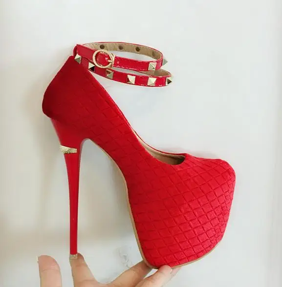 

2018 Spring and Summer New 16cm Night Club Dance T-set with Ultra High Heels Hate Tiangao Wedding Shoes Sandals Red Women's Shoe