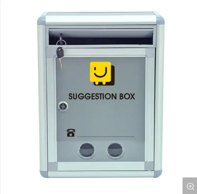 

Multi-Functional Aluminum Mailbox Suggestion Box Size Contemporary Home Mailbox Mail Box Wall Mountable Newspaper Letter Mail