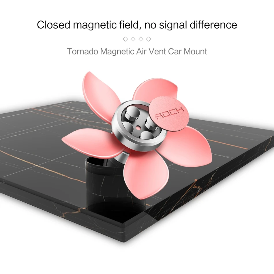 Магнитный автомобильный держатель для телефона Tornado, вращающийся магнитный автомобильный держатель ROCK на вентиляционное отверстие для iPhone X 8 plus для samsung для Xiaomi