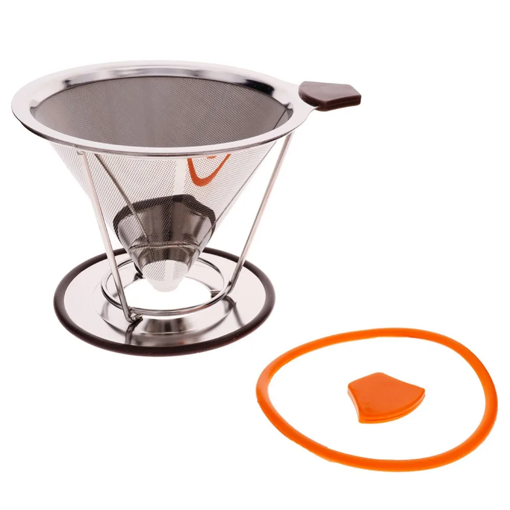 Stainless Steel Filter Coffee Helper Pour Over Coffee Filter Espresso