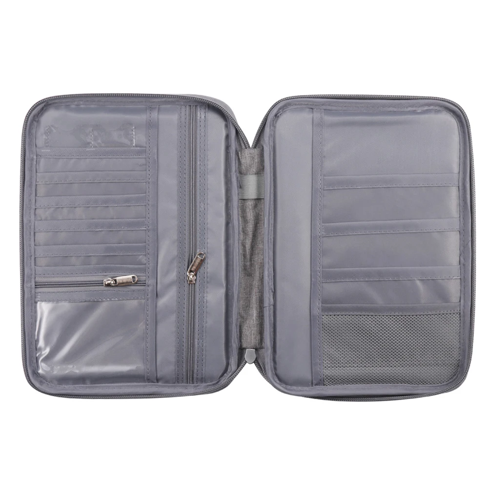 

Blocking Cationic Waterproof Organiser Case Passport Document Holder RFID Cards Tickets Wallet Pouch Business Trip Family Travel