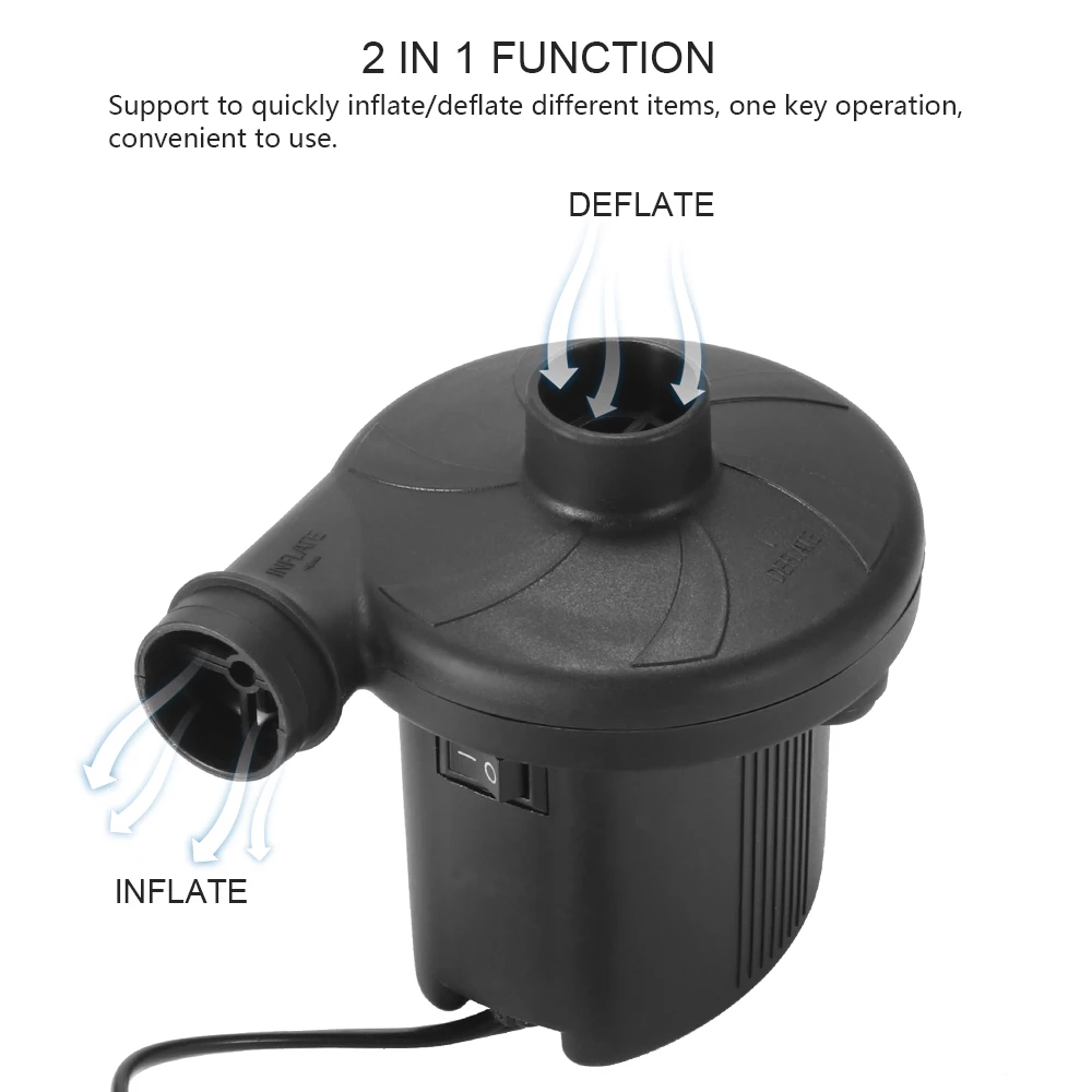 AC 220 В Электрический воздушный насос надувной дефляционный насос для надувной лодки игрушка Кемпинг игрушки надувная кровать компрессионный мешок матрас