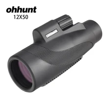 Ohhunt 12x50 Монокуляр водонепроницаемый Fogproof широкоугольный яркий телескоп для охотничьей оптики Кемпинг Туризм Путешествия концертный