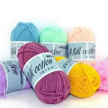 

250g Soft Skin-care Baby Yarn Milk Cotton Natural Eco-dyeing Anti-pilling Wool Yarn 2.5mm Thickness Hat Shoes Sweater Coat Yarn