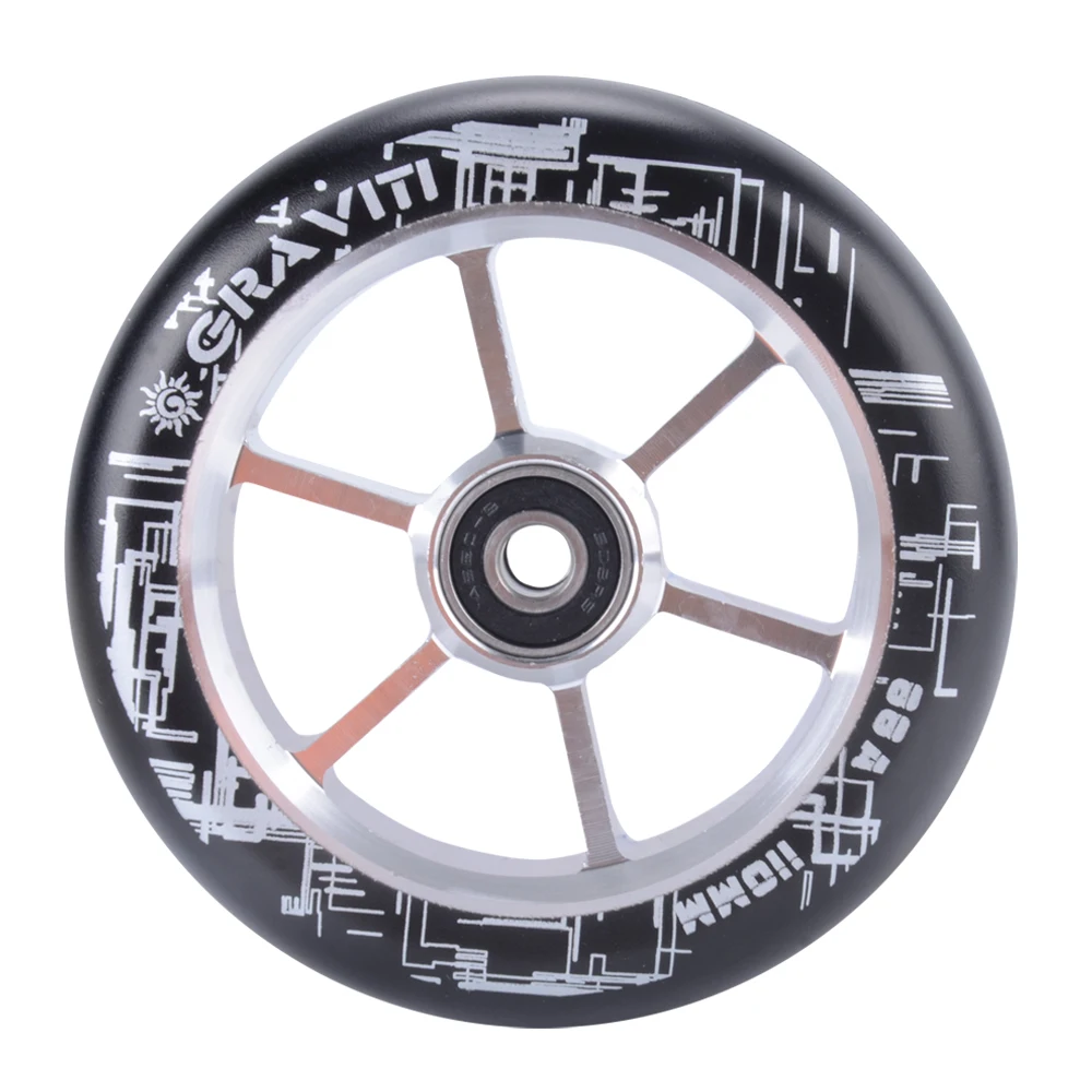 Buy Free shipping! 2PCS 110mm metal core pro scooter