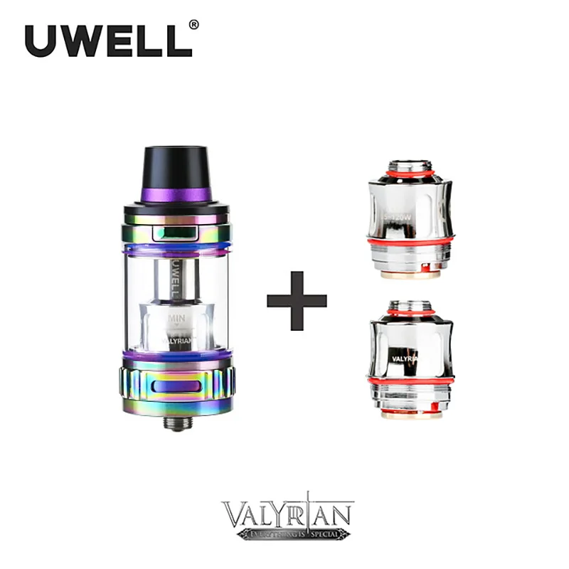 UWELL VALYRIAN бак 2 мл/5 мл & катушка 0 15 Ом одна кнопка флип топ метод заполнения