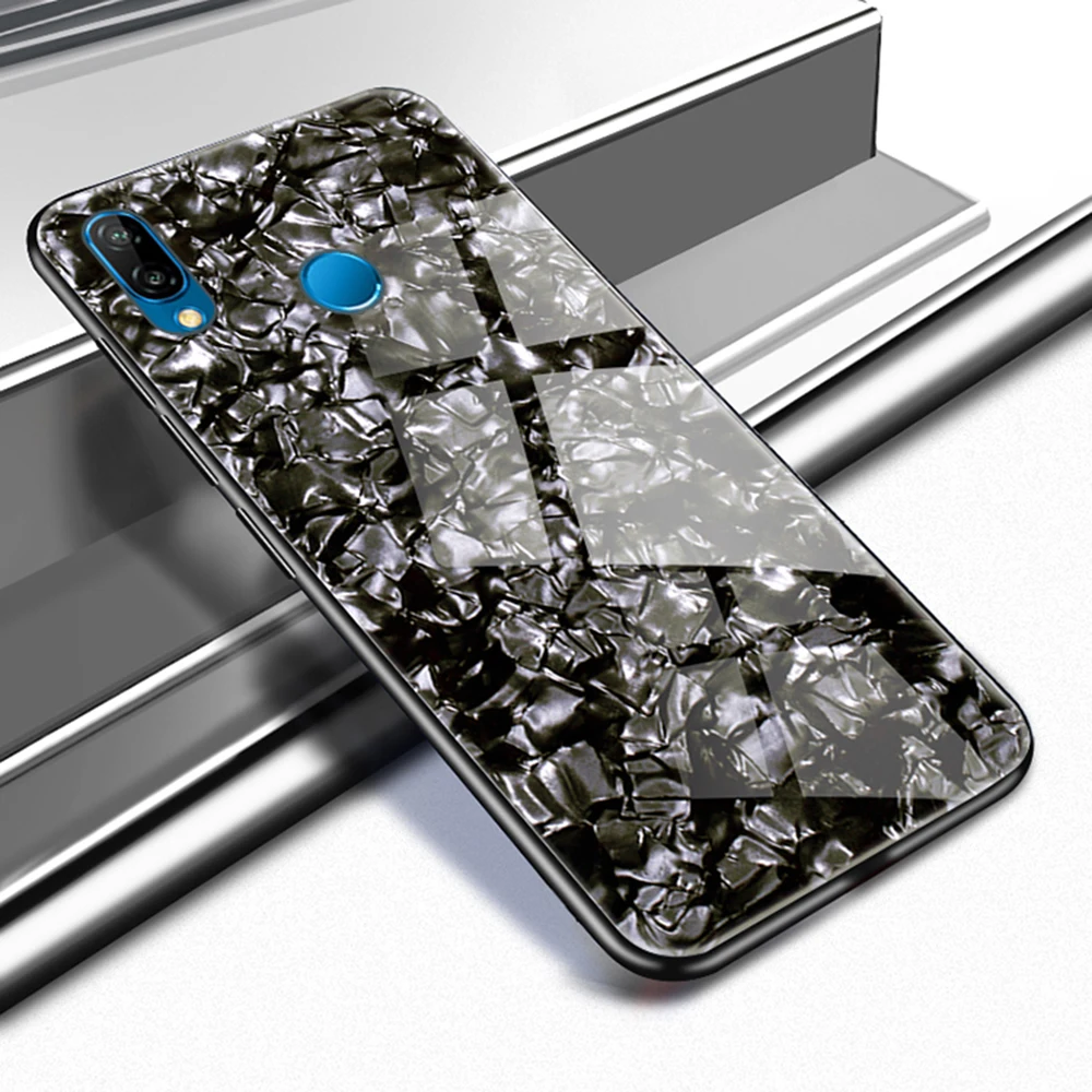 YIESOM Tempered Glass Case For Huawei P20 Lite P20 P20 Pro Shell Soft TPU Silicon Edge Phone Case For Huawei P20 P20Lite P20Pro  (16)