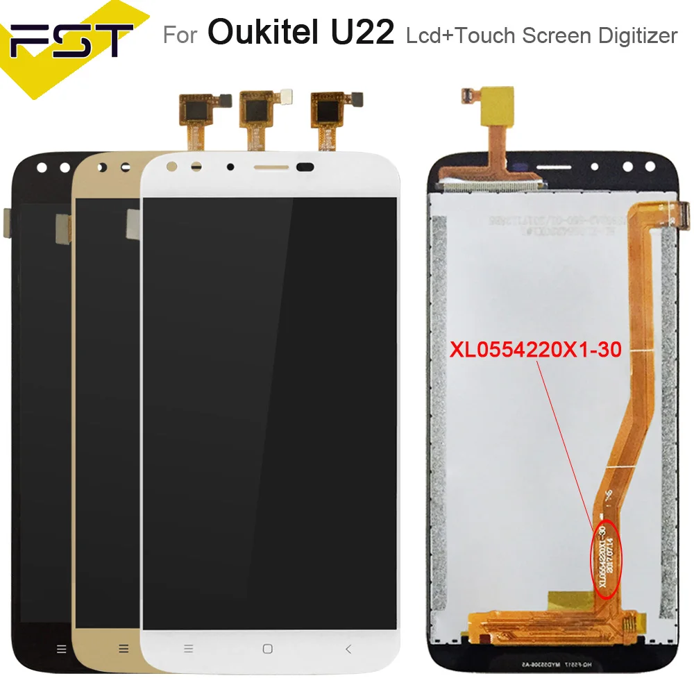 

5.5''For Oukitel U22 LCD Display With Touch Screen Digitizer Assembly For Oukitel U22 Lcd Screen With Tools +Adhesive