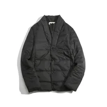 New Japanese Retro Original Personality Ming Series Line Dig Bag Short Cotton Padded Jacket Collar Double Male