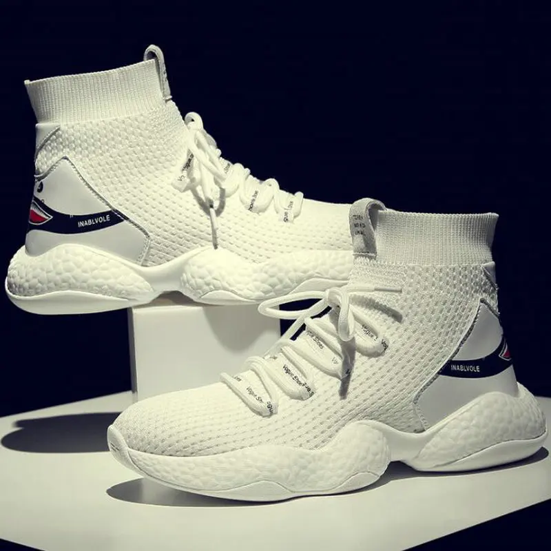

Male Socks Jogging walking Training Sneakers Men Running Shoes Sport Shoes high top Outdoor Sports Shoes HC-82Z